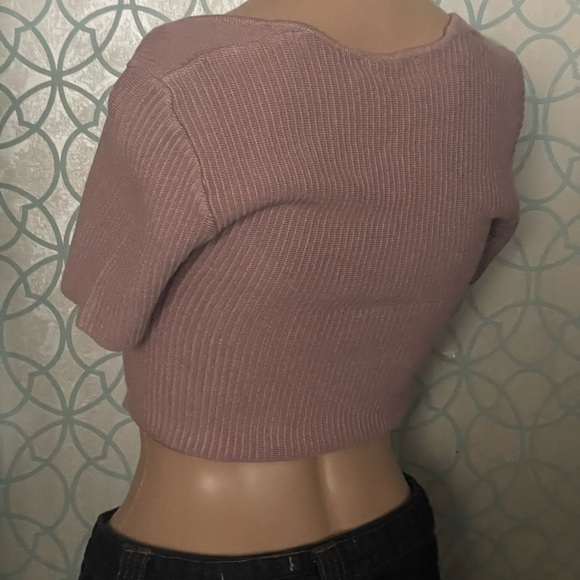Forever 21 Ribbed Pink Knit Top size medium - Picture 5 of 7